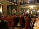 В праздник Светлого Христова Воскресения глава Россошанской епархии возглавил торжественное богослужение в Свято-Ильинском кафедральном соборе г. Россоши