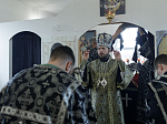 Глава Россошанской епархии совершил Литургию Преждеосвященных Даров в храме Вознесения Господня села Большая Казинка Павловского благочиния