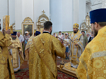 Правящий Архиерей совершил Божественную литургию в храме святых апостолов Петра и Павла с. Репьевка