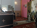 Епископ Дионисий совершил Литургию Преждеосвященных Даров в храме святителя Тихона, епископа Воронежского, Задонского чудотворца села Шубное Острогожского района