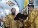 Правящий Архиерей возглавил воскресное богослужение в храме Рождества Пресвятой Богородицы города Россошь