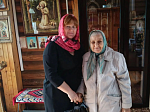 Матушка Екатерина Подопригорина поздравила пожилых прихожанок с Днем пожилого человека