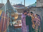 Освящение креста для обновленного купола Вознесенского храма