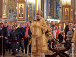Епископ Россошанский и Острогожский Дионисий сослужил главе Воронежской митрополии за всенощным бдением в канун праздника Собора Воронежских святых