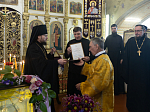 В пятницу 2-й седмицы Великого поста правящий архиерей совершил Литургию Преждеосвященных Даров в Казанском храме с. Гнилое