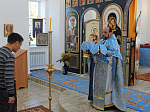 Богослужение в Успенском храме с. Зайцевка