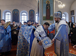 В праздник Благовещения Пресвятой Богородицы епископ Россошанский и Острогожский Дионисий совершил Божественную литургию в храме Вознесения Господня города Калач