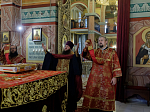 В преддверии престольного праздника Правящий Архиерей совершил всенощное бдение в Свято-Ильинском кафедральном соборе города Россоши
