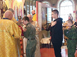 Воспитанники Острогожского филиала Горожанского казачьего кадетского корпуса приняли участие в Божественной литургии