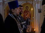 В среду первой седмицы Великого поста епископ Дионисий совершил повечерие с чтением Великого канона прп. Андрея Критского в Костомаровском Спасском монастыре