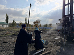 Архипастырь совершил молебен перед началом строительства храмового комплекса в селе Копаная Ольховатского района