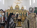 В Великий понедельник епископ Дионисий совершил литургию Преждеосвященных Даров в храме преподобного Сергия, игумена Радонежского, п.г.т. Подгоренский