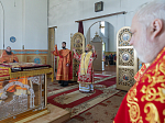 Епископ Россошанский и Острогожский Дионисий совершил Литургию в храме святых апостолов Петра и Павла с. Репьевка