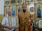 Правящий Архиерей возглавил престольное торжество храма во имя святого мученика Иоанна Воина города Богучара