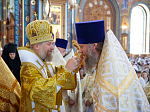 Епископ Россошанский и Острогожский Дионисий сослужил Преосвященным Архипастырям за богослужением в Благовещенском кафедральном соборе города Воронежа