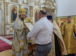 Правящий Архиерей совершил Божественную литургию в храме святых апостолов Петра и Павла с. Репьевка