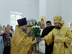 Правящий Архиерей совершил первую Божественную литургию в новопостроенном храме во имя первоверховного апостола Павла города Павловска