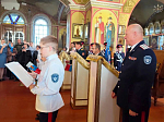 Кадеты Острогожского филиала КОУ ВО «Горожанский казачий кадетский корпус» приняли присягу в Михайло-Архангельском храме города