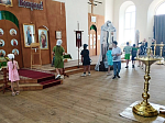 Состоялась экскурсия для воспитанников лагеря дневного пребывания в храм Преображения Господня села Заброды Калачеевского района