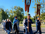 В Русской Журавке помолились на месте разрушенного храма в честь иконы Божией Матери «Неопалимая Купина»