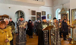 Чтения канона прп. Андрея Критского в Казанском храме поселка Каменка