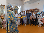 Епископ Дионисий 21 июля, в день празднования Казанской иконы Божией Матери, совершил Божественную литургию в Казанском храме пгт Каменка, центре Каменского благочиния