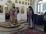 Епископ Дионисий совершил Божественную литургию в храме Рождества Пресвятой Богородицы села Верхний Карабут Подгоренского района