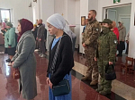 В храме Всемилостивого Спаса города Россошь за богослужением молились участники специальной военной операции