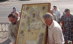 Дивногорская (Сицилийская) икона Божией Матери посетила Свято-Тихоновский соборный храм г. Острогожска