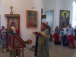 Божественная литургия в честь праздника Рождества Пресвятой Богородицы в слободе Шапошниковка