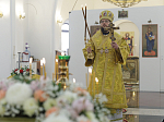 В день памяти Собора трех великих святителей Архипастырь совершил Божественную литургию в храме Всемилостивого Спаса г. Россошь