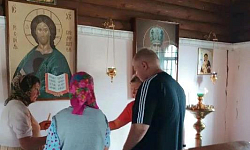 В день памяти равноапостольного князя Владимира и Дня Крещения Руси в часовне села Грань священнослужитель совершил молебен