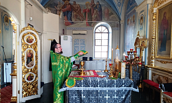 В праздник Входа Господня во Иерусалим в Свято-Тихоновском соборном храме города Острогожска совершено торжественное богослужение