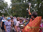 Молитва на месте утраченного храма: в селе Рудня совершили водосвятный молебен в день памяти Иоанна Крестителя