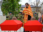 В Михайловке 7 мая перезахоронили останки 18 красноармейцев из братской могилы бывшего хутора Васильевка