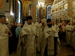 В праздник Светлого Христова Воскресения глава Россошанской епархии возглавил торжественное богослужение в Свято-Ильинском кафедральном соборе г. Россоши