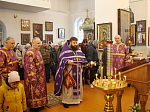 Всенощное бдение с выносом креста в Казанском храме Каменки