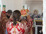 Епископ Россошанский и Острогожский Дионисий совершил Божественную литургию в Георгиевском храме с. Манино Калачеевского района