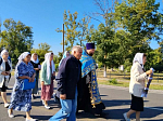 В Русской Журавке помолились на месте разрушенного храма в честь иконы Божией Матери «Неопалимая Купина»