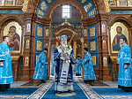 Митрополит Воронежский и Лискинский Сергий возглавил богослужение в день престольного праздника кафедрального собора Воронежской епархии