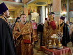 В преддверии престольного праздника Правящий Архиерей совершил всенощное бдение в Свято-Ильинском кафедральном соборе города Россоши