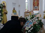 Правящий Архиерей совершил первую Божественную литургию в новопостроенном храме во имя первоверховного апостола Павла города Павловска