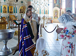 Правящий Архиерей Россошанской епархии совершил Таинство Крещения над младенцем Василисой
