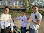 Воспитанники духовно-просветительского центра города Россошь провели патриотическую акцию «Георгиевская ленточка»