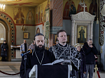 Во вторник 1-й седмицы Великого поста епископ Дионисий молился за утренним богослужением в Свято-Ильинском кафедральном соборе г. Россоши
