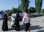 В день престольного праздника Архипастырь совершил Божественную литургию в храме Всемилостивого Спаса города Россошь