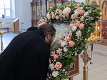 В преддверии престольного праздника Архипастырь совершил всенощное бдение в Покровском храме с. Шапошниковка Ольховатского района