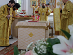 Правящий Архиерей совершил первую Божественную литургию в новопостроенном храме во имя первоверховного апостола Павла города Павловска