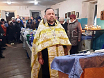 Священник совершил праздничное богослужение и чин Великого освящения воды