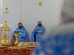 В праздник Сретения Господня Преосвященнейший епископ Дионисий совершил Литургию в Воскресенском соборе Белогорского мужского монастыря